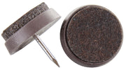 SOTTOSEDIA FELTRO CON CHIODO D 26 MM MARRONE- 100,0 pz