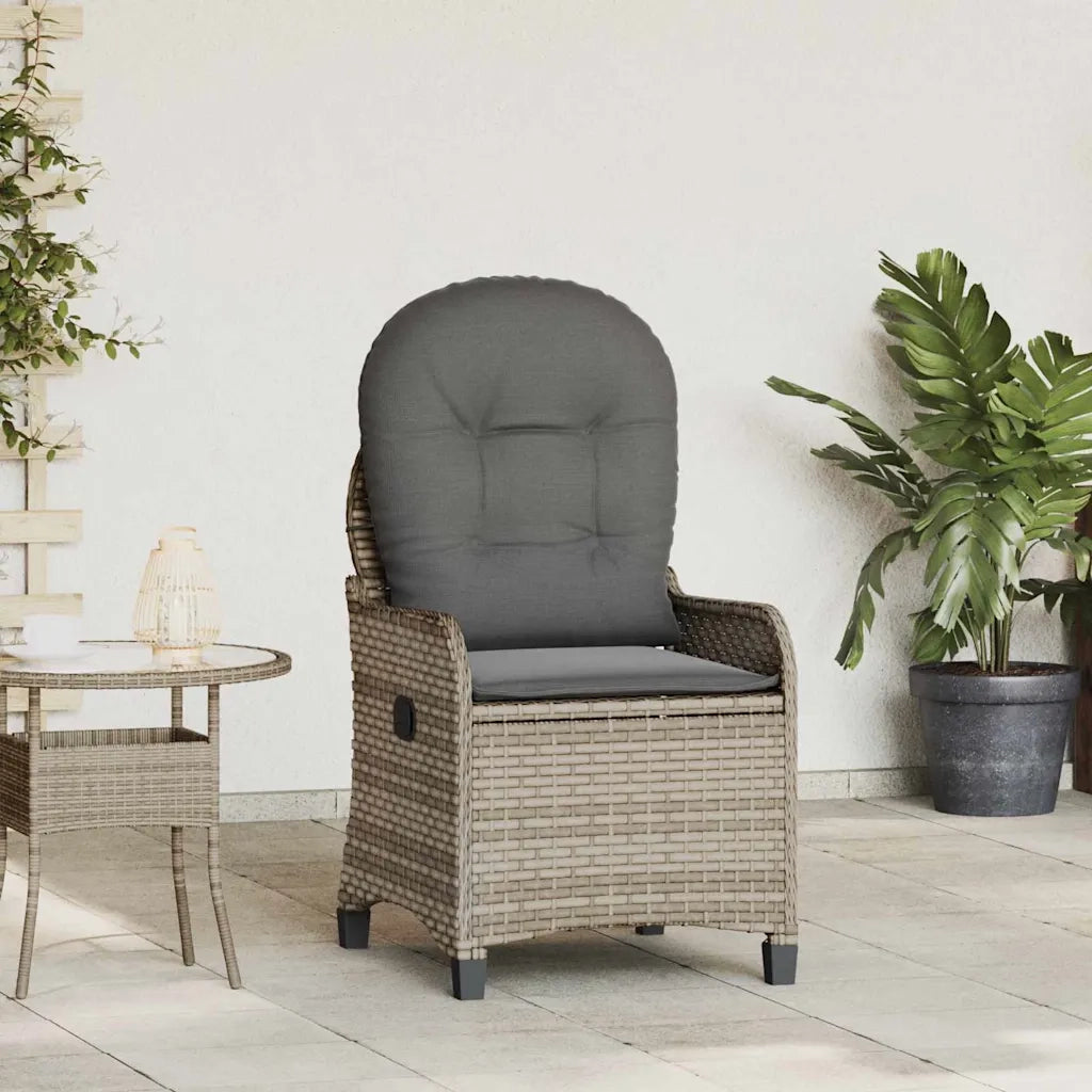 Poltrona reclinabile Grigio 56 x 66 x 95 cm polyrattan CFW1543849