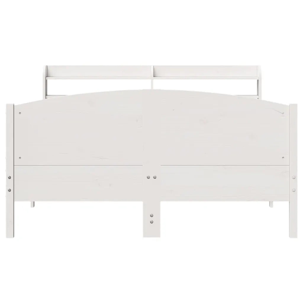 Letto senza Materasso Bianco 160x200 cm Legno Massello di Pino 3306961