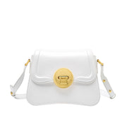 Borsa a mano da donna in vera pelle, borsa a tracolla, borsa tote, borsa a spalla, bianca
