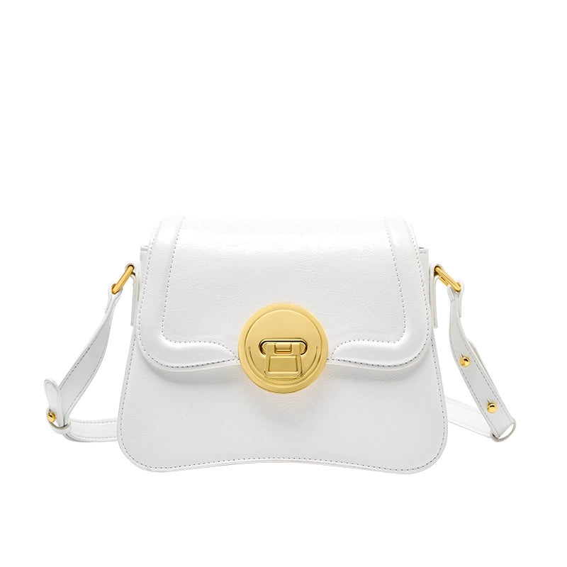 Borsa a mano da donna in vera pelle, borsa a tracolla, borsa tote, borsa a spalla, bianca