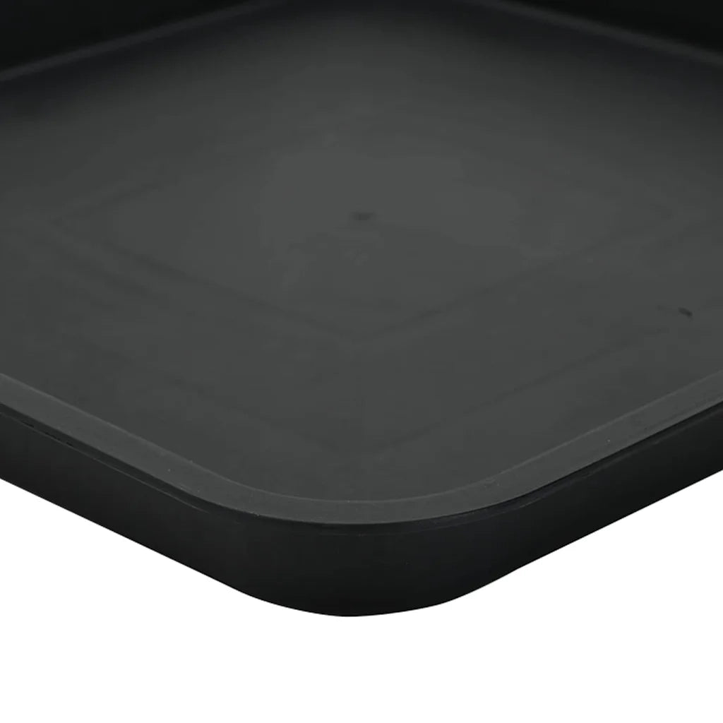 Vassoio Quadrato per Fiori 24 pz Nero 36 x 36 x 2.5 cm CFW4266848