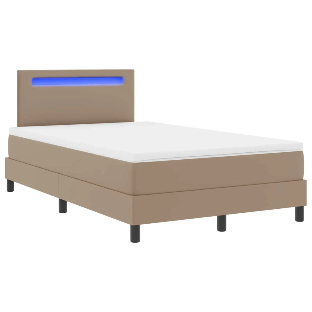 Letto a molle Cappuccino 120 x 200 cm Pelle sintetica 3339047