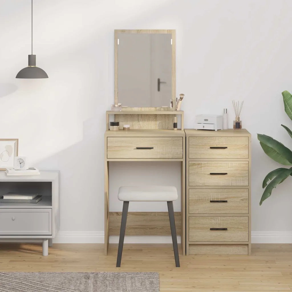 Tavolo da Trucco con cassetto Rovere Sonoma 50 x 41 x 140 cm 865129