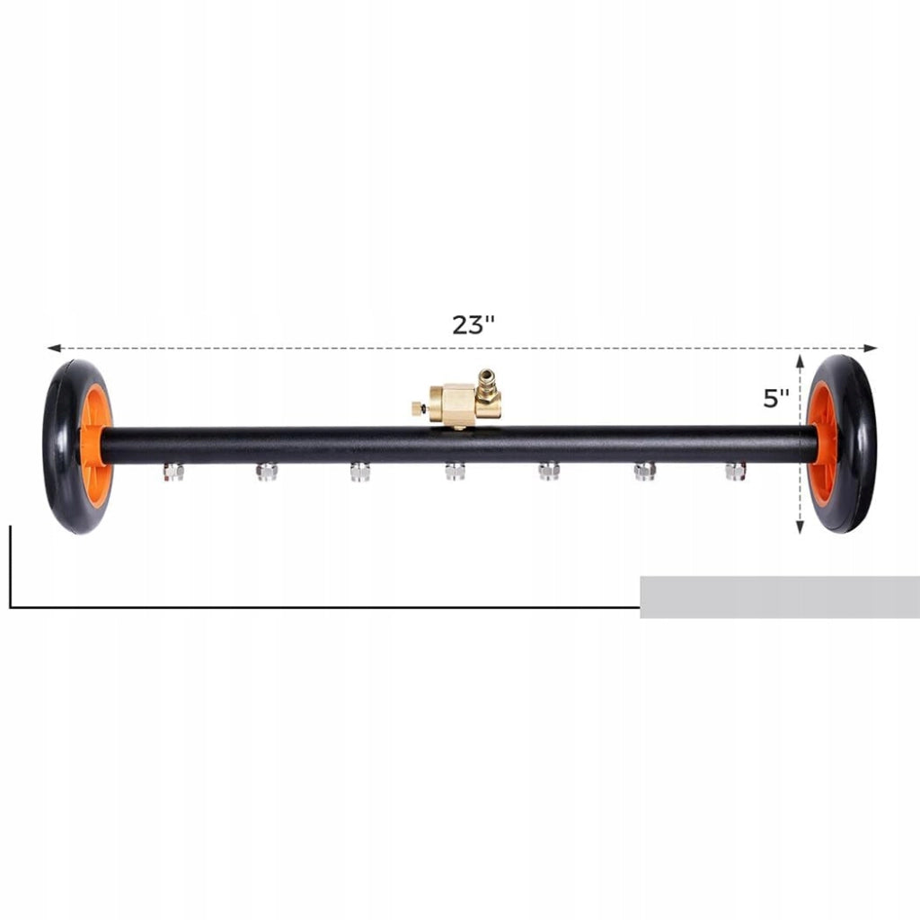 Set Accessori per Idropulitrice Rosfix – 5 Ugelli a Sgancio Rapido + Lancia 34cm Inclinata 30° | Acciaio Inox, Ottone