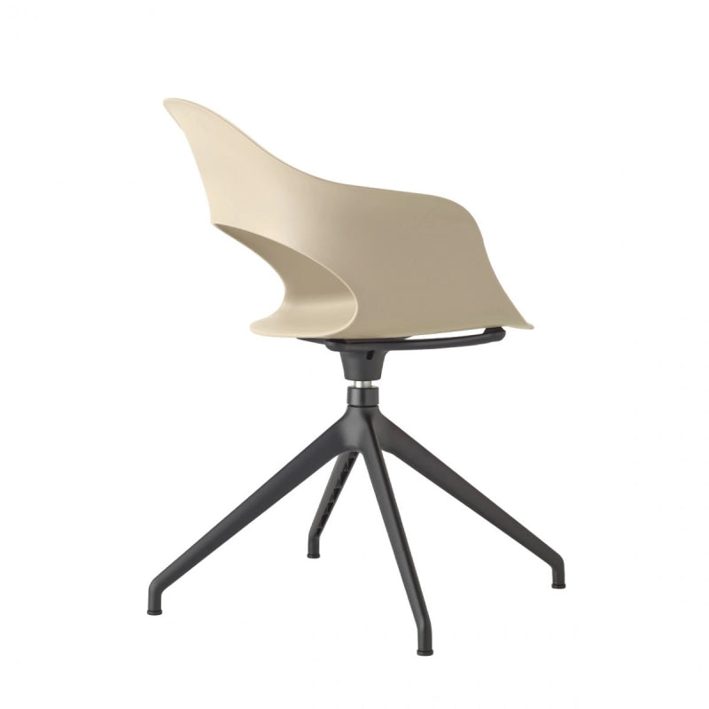 SEDIA LADY B TRESPOLO GIREVOLE TECNOPOLIMERO MADE IN ITALY SCAB DESIGN - Tortora 15