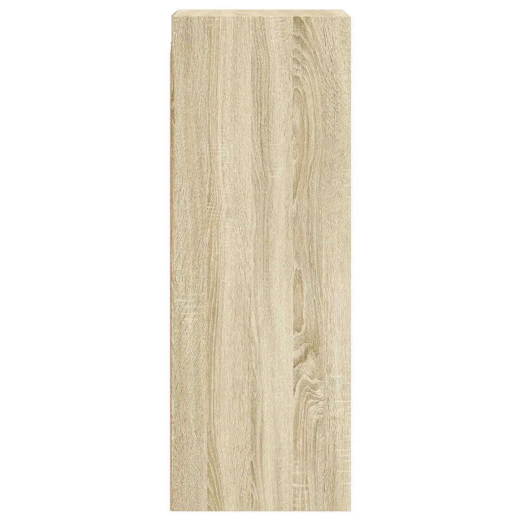 Mobile a Muro con Ante in Vetro Rovere Sonoma 35x37x100 cm 836485
