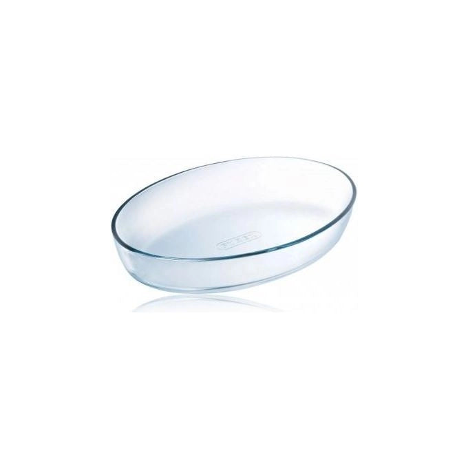 Pyrex 345B000-5014 Essentials Teglia Ovale in Vetro Borosilicato 30x21 cm 2.2 L Resistente -40°C 300°C Lavastoviglie Forno Microonde Freezer