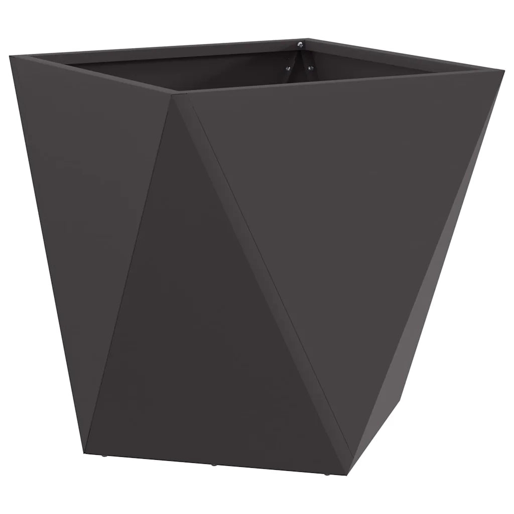 Fioriera Nero 40 x 40 x 40 cm Acciaio 883822