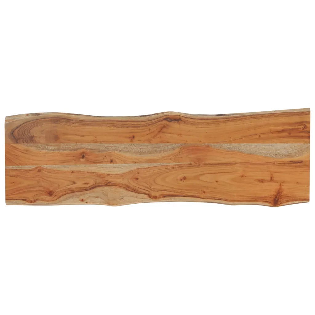 Piano Tavolo | Superficie Tavolo | Piano Scrivania 120x40x2,5 cm Rettangolare Legno Acacia Bordi Vivi