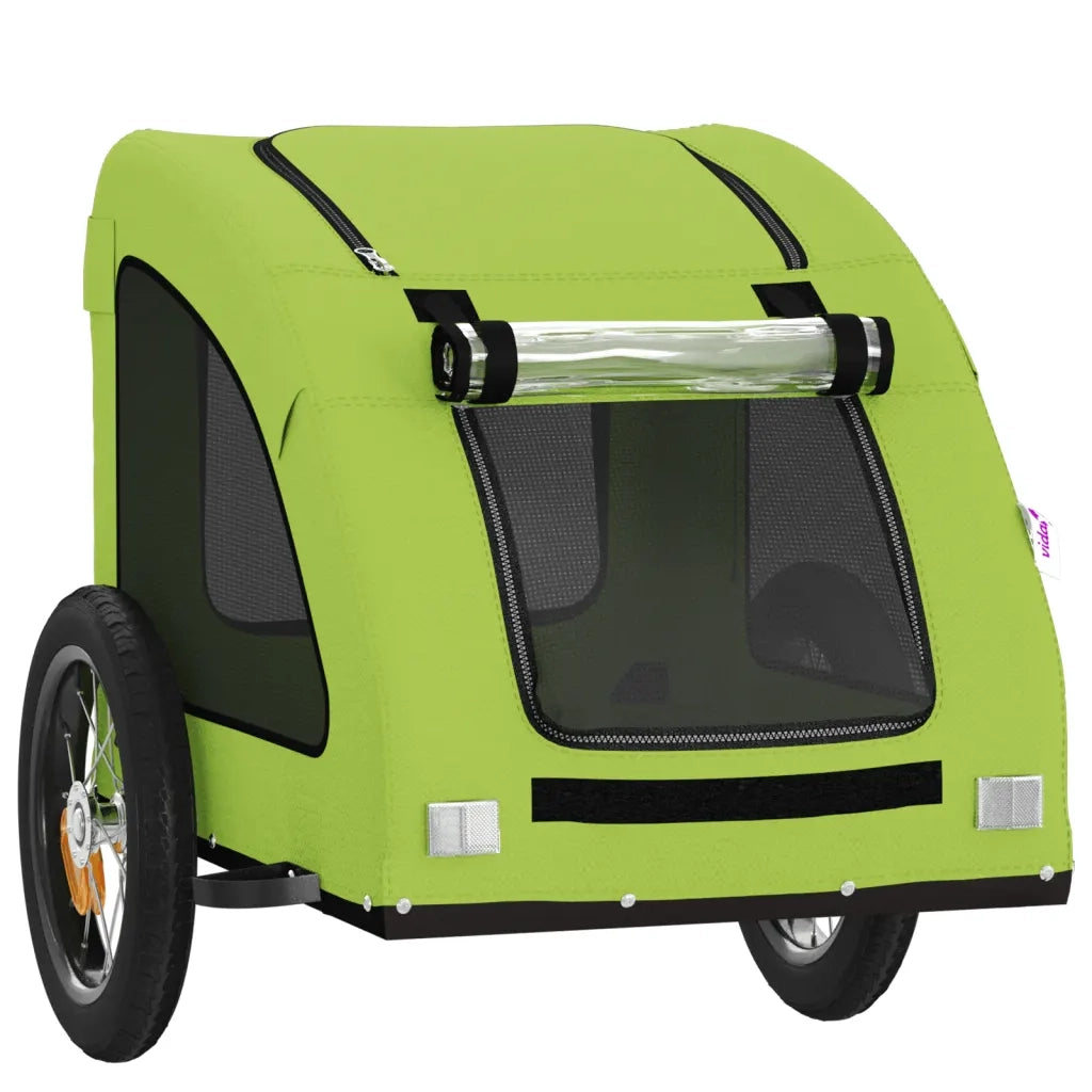 Rimorchio da Bici per Animali Verde Oxford e Ferro CFW1641736