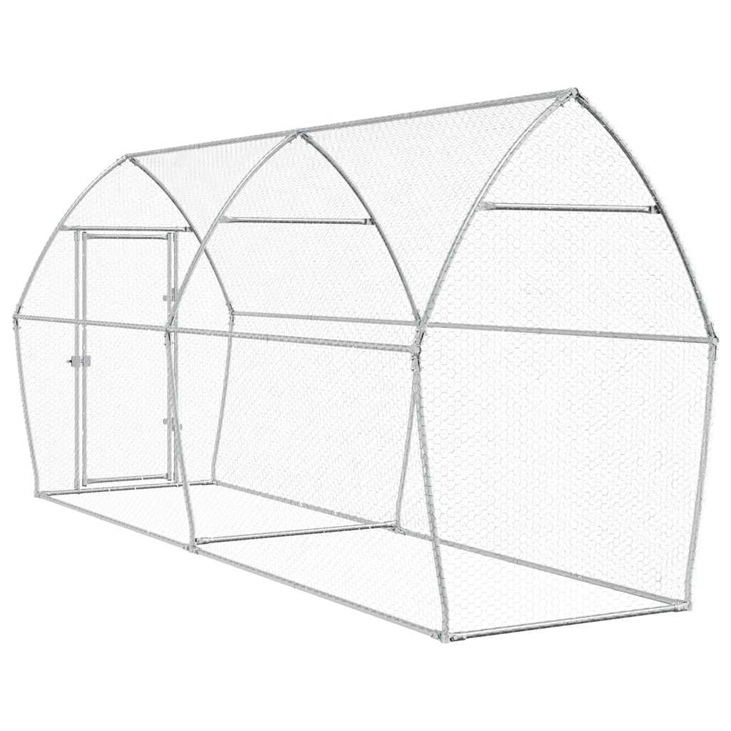 Gabbia per polli Silver 400 x 105 x 182 cm in acciaio zincato Silver 02_0041670