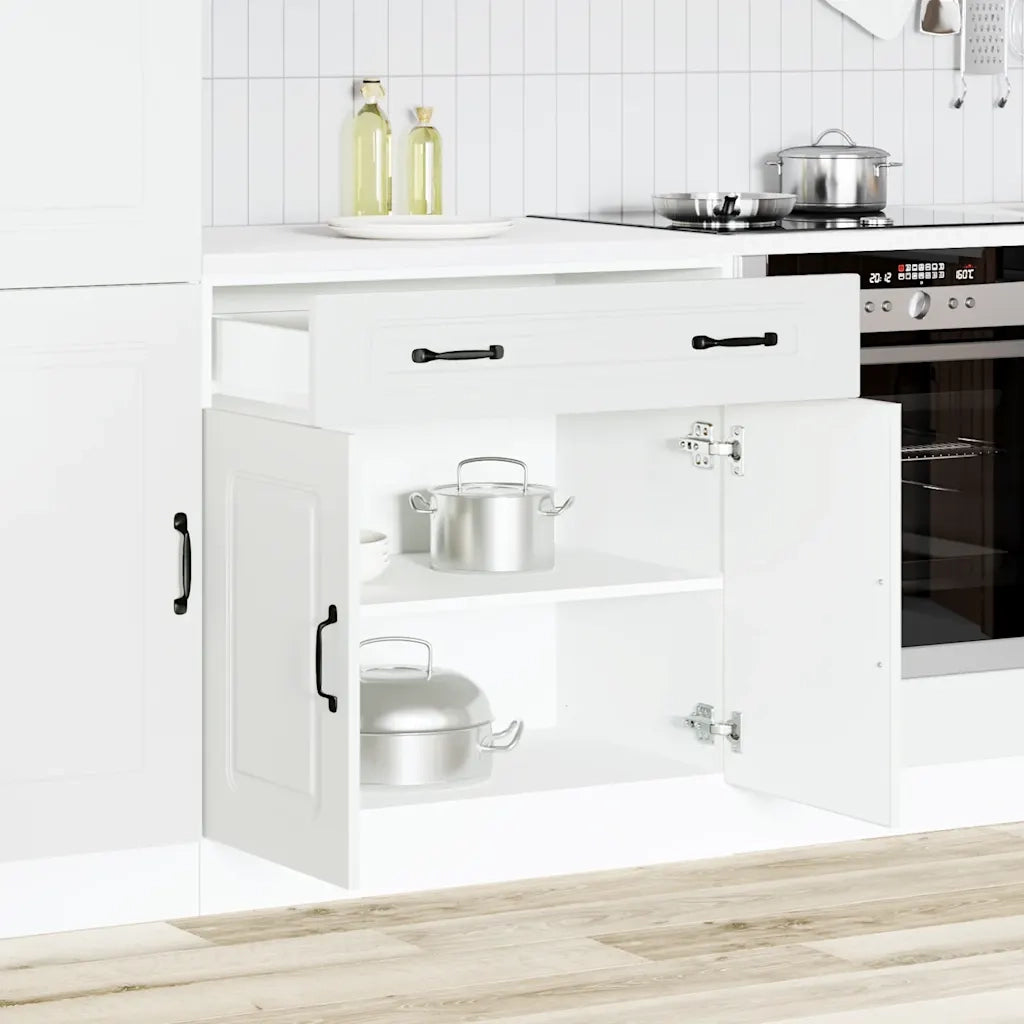Base da Cucina Kalmar Bianco in Legno Multistrato 853497
