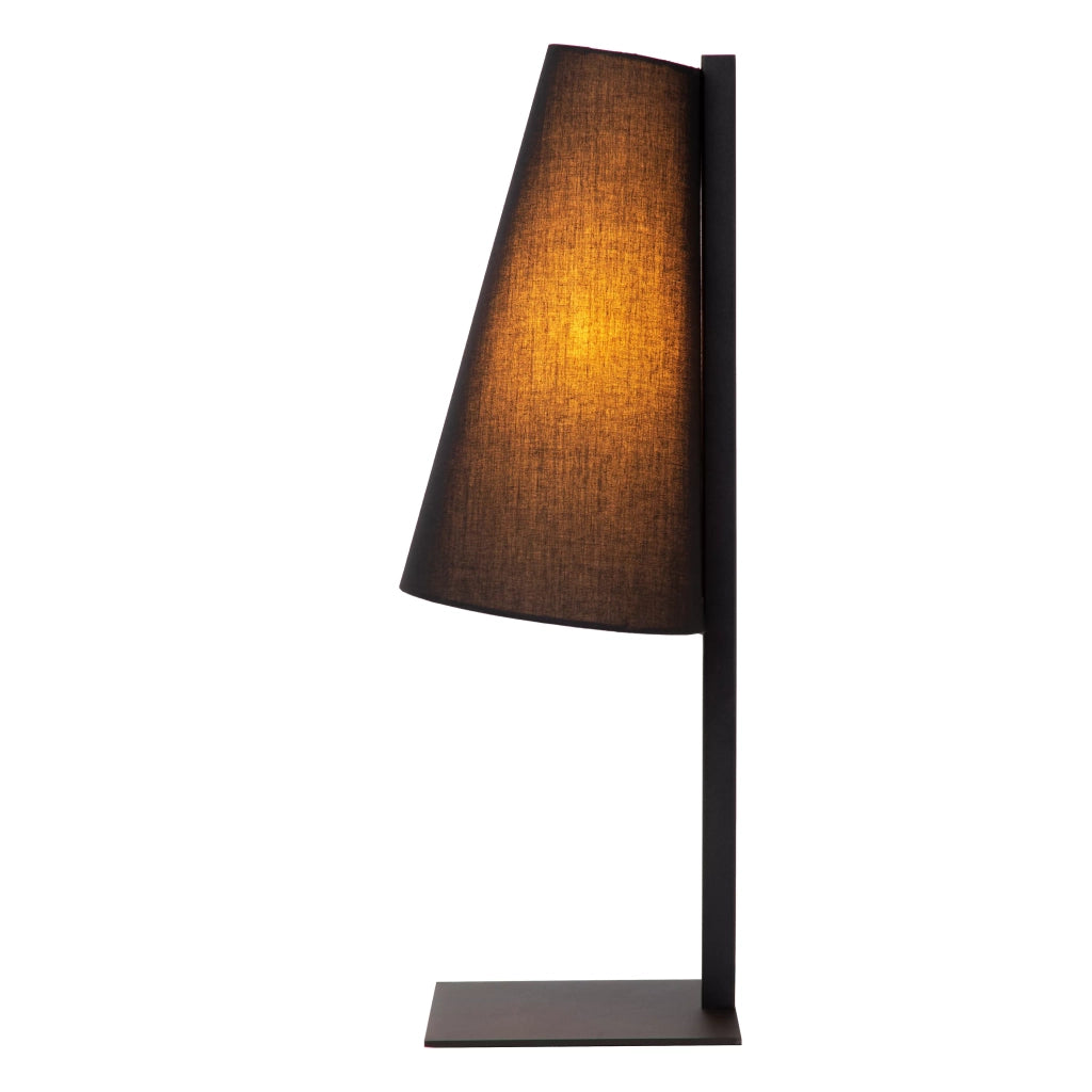 Lampada da tavolo nera con paralume 56 cm E27 Lucide