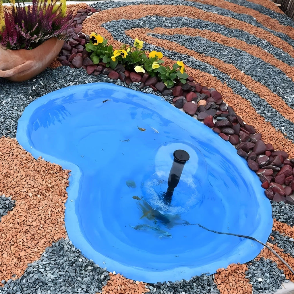 Laghetto caldonazzo azzurro e pompa syncra pond 0.5 da 700 litri ora