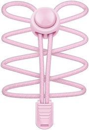 Viti elastiche senza lacci per scarpe - ideali per corsa, scarpe da sport e scarpe casual - facili da installare - adatte per adulti e bambini - strisce rosa maccheroni
