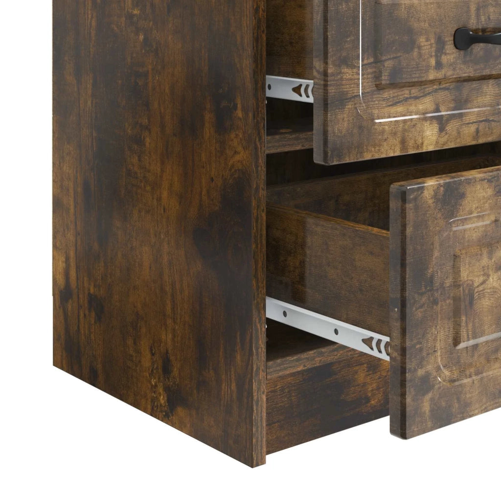 Armadio da Notte Rovere Fumo 43 x 34,5 x 44,5 cm 895685