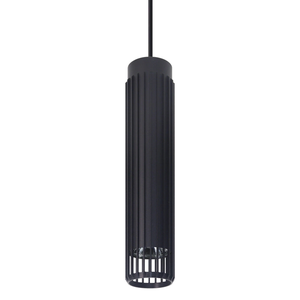 Lampada a sospensione tubo nera GU10 Milagro Vertical