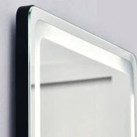 Specchio su Supporto o a Parete, Intensità e Colore Regolabili con Telecomando, 40 x 37 x 157,5H cm, Argento