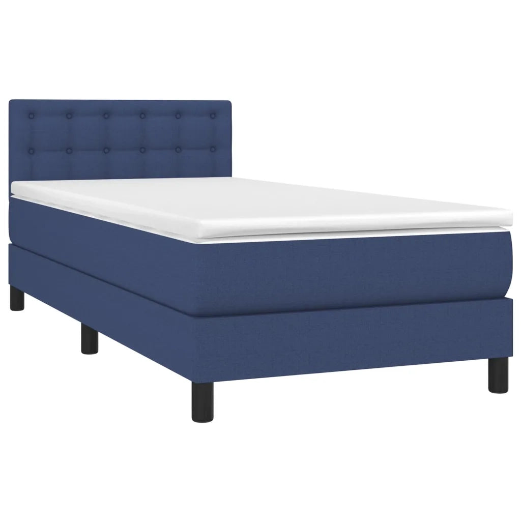 Giroletto a Molle con Materasso Blu 90x200 cm inTessuto cod mxl 35021
