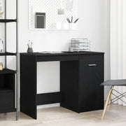 Scrivania  Nero Rovere 100x50x76 cm in legno ingegnerizzato