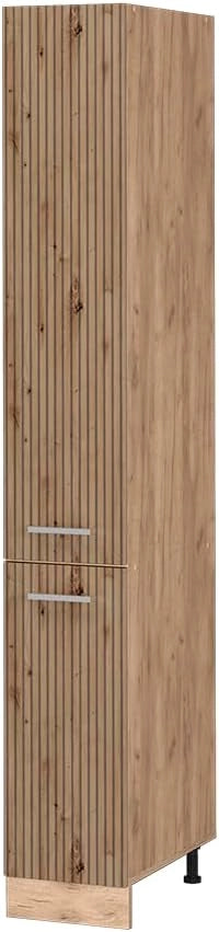 Armadio da farmacia R-Line, Rovere artigianale, 30 cm, per la libera combinazione all'interno di sistemi cucina modulari