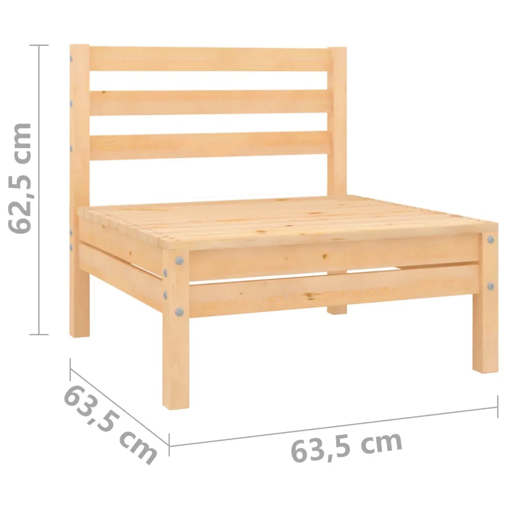 Divano da Giardino a 2 Posti in Legno Massello di Pino 3082372