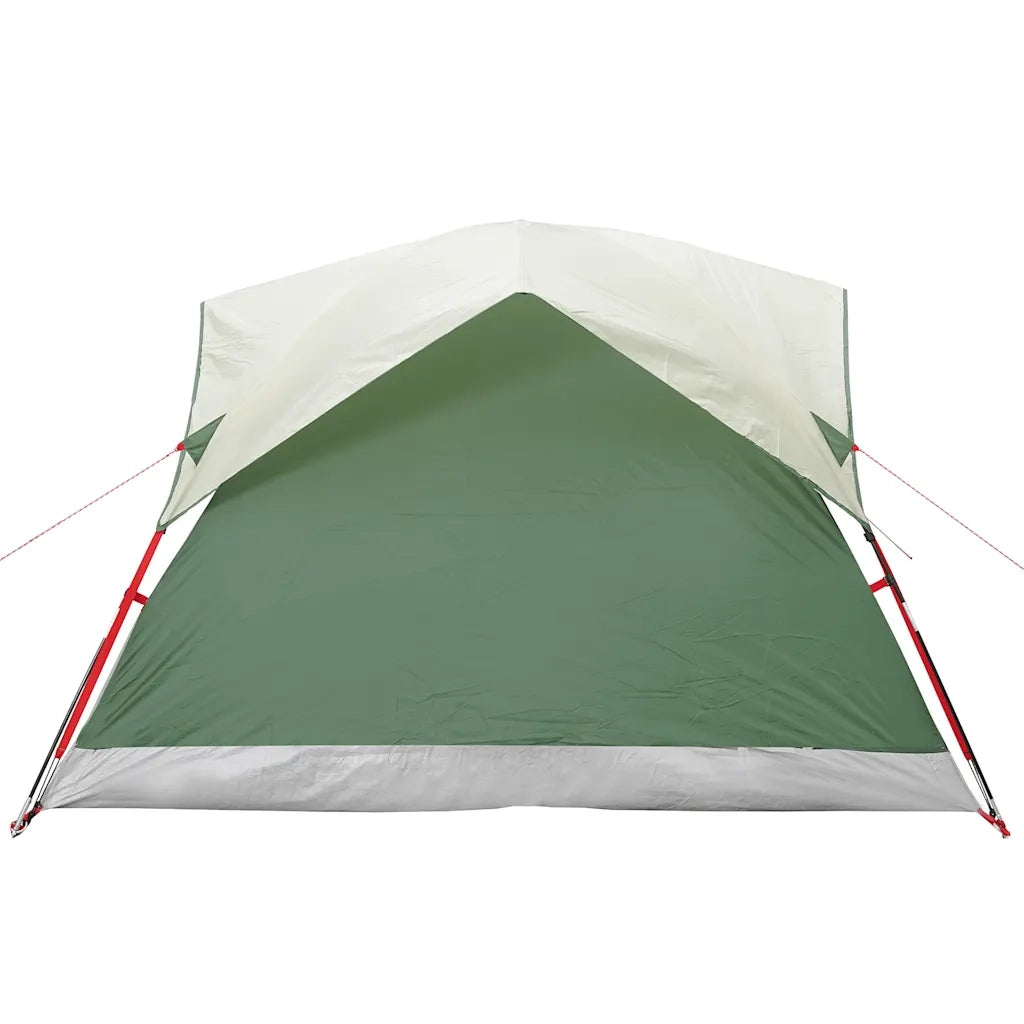 Tenda da Campeggio a Cabina per 4 Persone-Tenda per Escursionismo Verde Impermeabile 800396