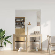 Cancello per cani pieghevole con supporti 2 pz Rovere Sonoma 892056