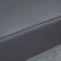 Divano 2 Posti 164x71x75 cm in PVC Grigio