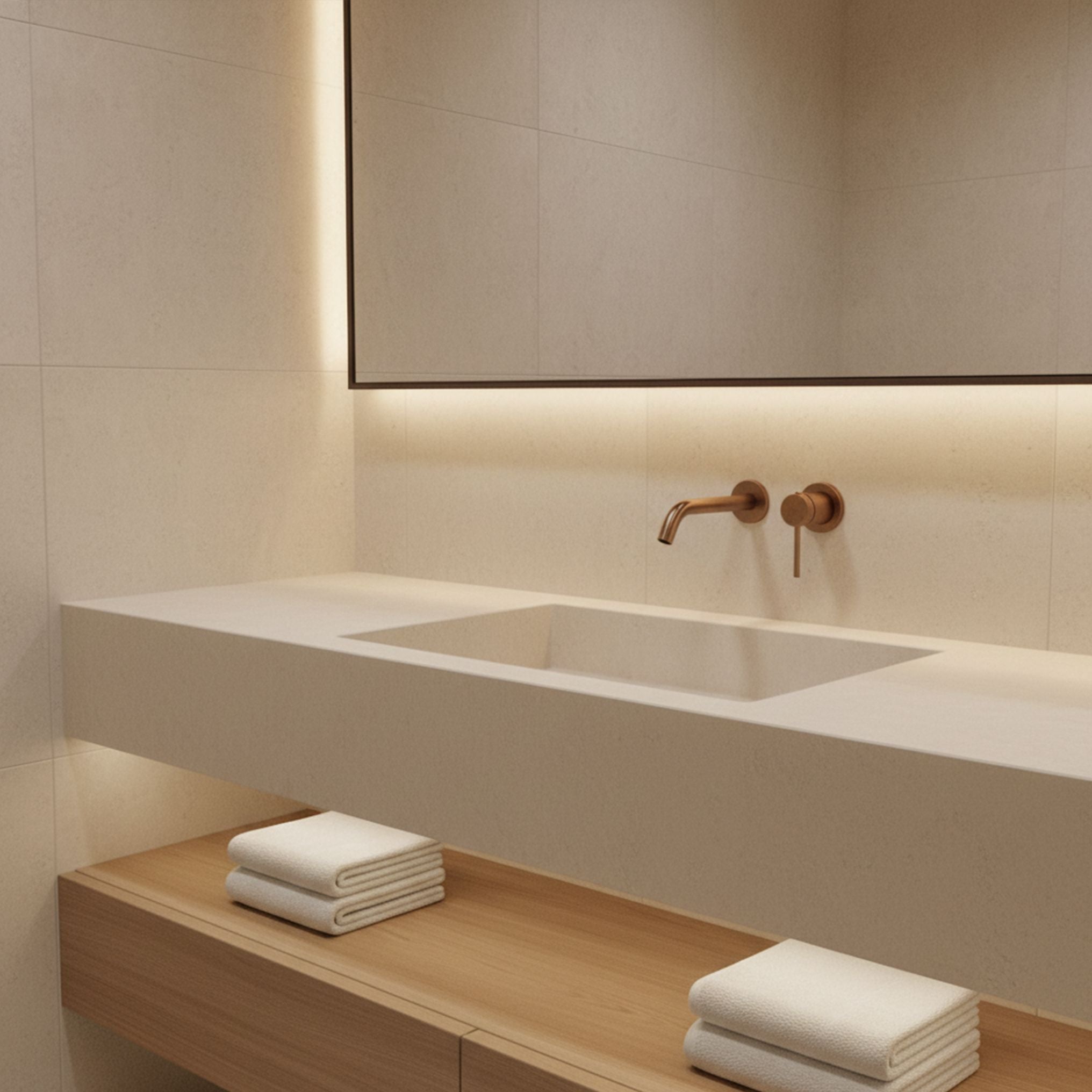 Rubinetto Da Parete Rea Clif Brush Copper