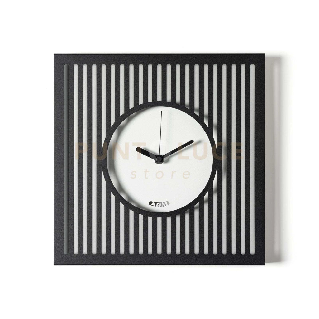 Orologio da parete elegante Tiffany piccolo Nero,bianco marmo