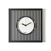 Orologio da parete elegante Tiffany piccolo Nero,bianco marmo