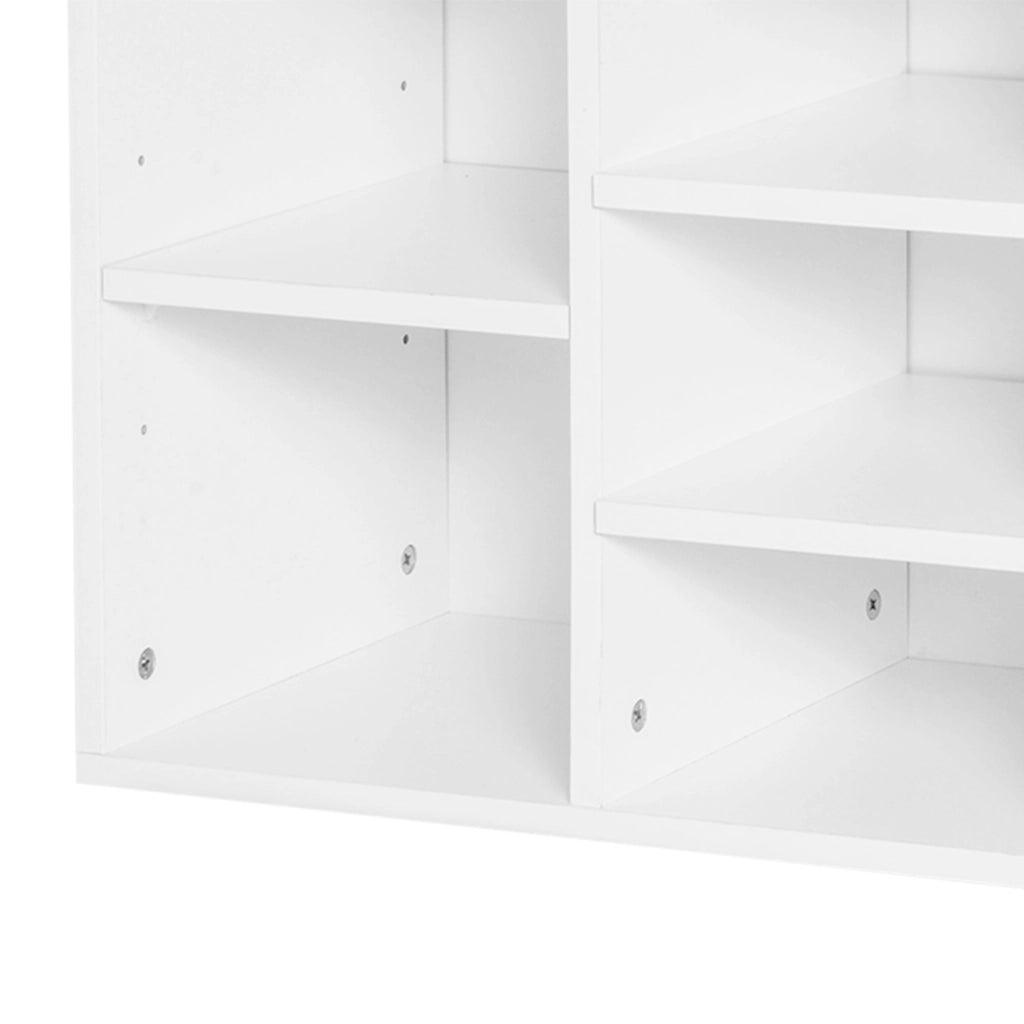 Scarpiera con panca ¨C zephmum ¨C bianco, legno, 104x30x48 cm