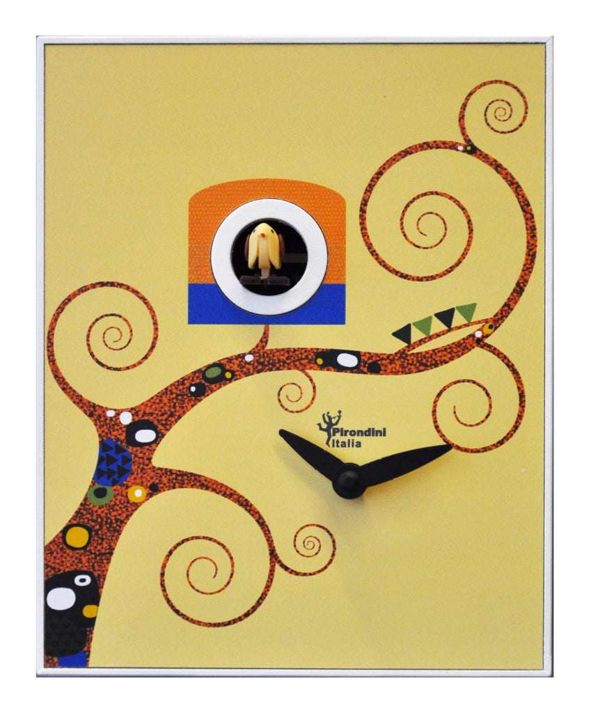 Orologio a Cucù da Parete 16,5x20x10cm Pirondini Italia D'Apres Gustav Klimt
