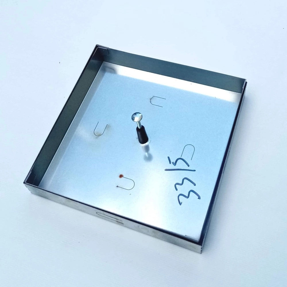 Sigillo 730 x 730 x h 80mm chiusino di lamiera zincata leggero da riempimento