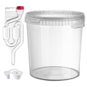 Contenitore di fermentazione KADAX da 33 litri per vino, liquori, birra e sidro, con tappo in sughero.