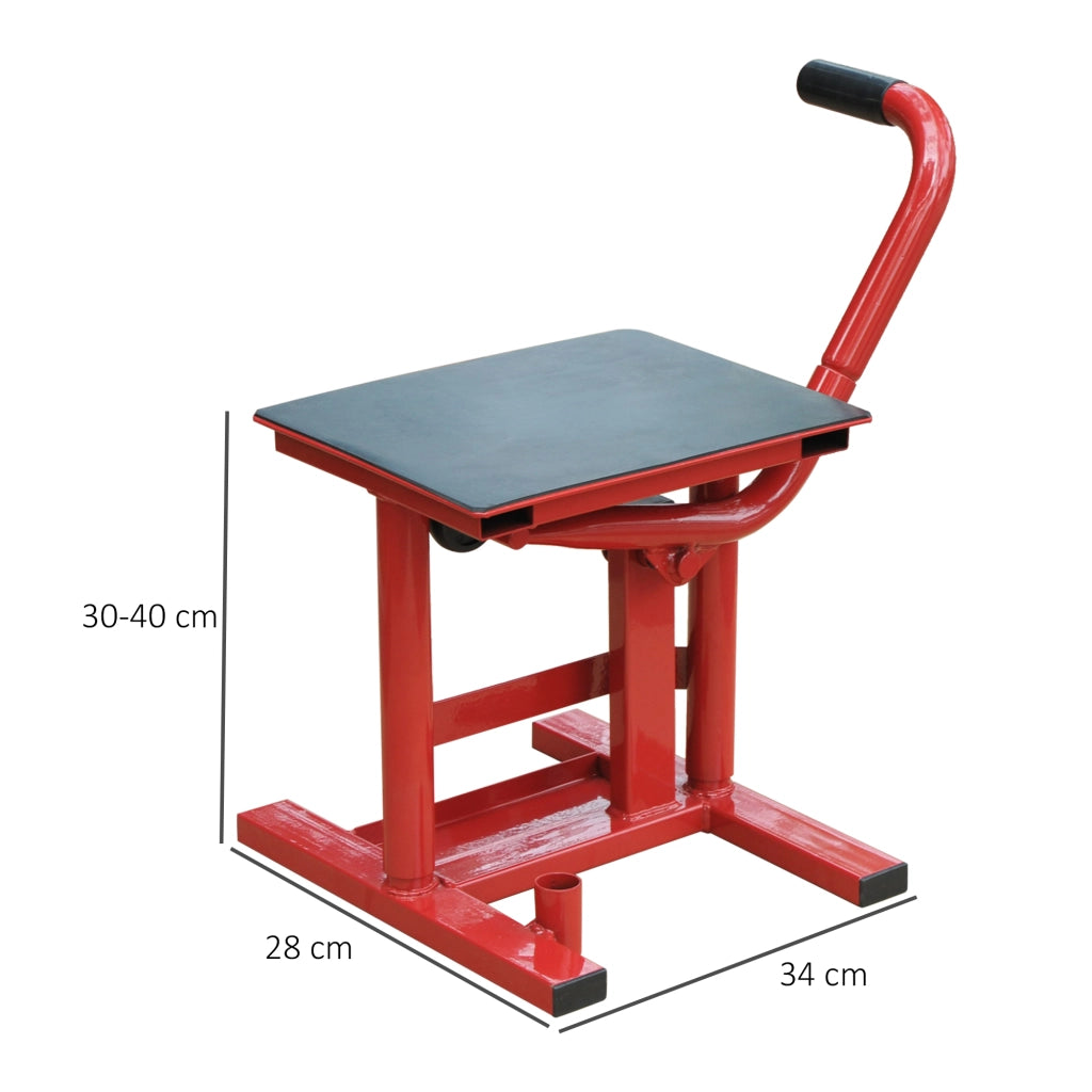 Cavalletto Alzamoto per Moto Cross Enduro Supermotard ¨C Xylo ¨C Altezza Regolabile Rosso Nero