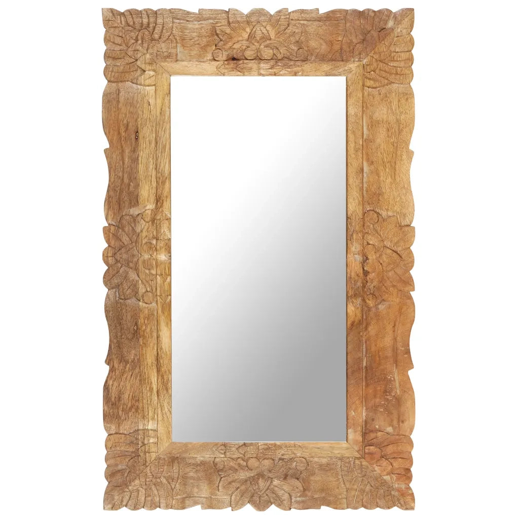 Specchio 80x50 cm in Legno Massello di Mango cod mxl 67789