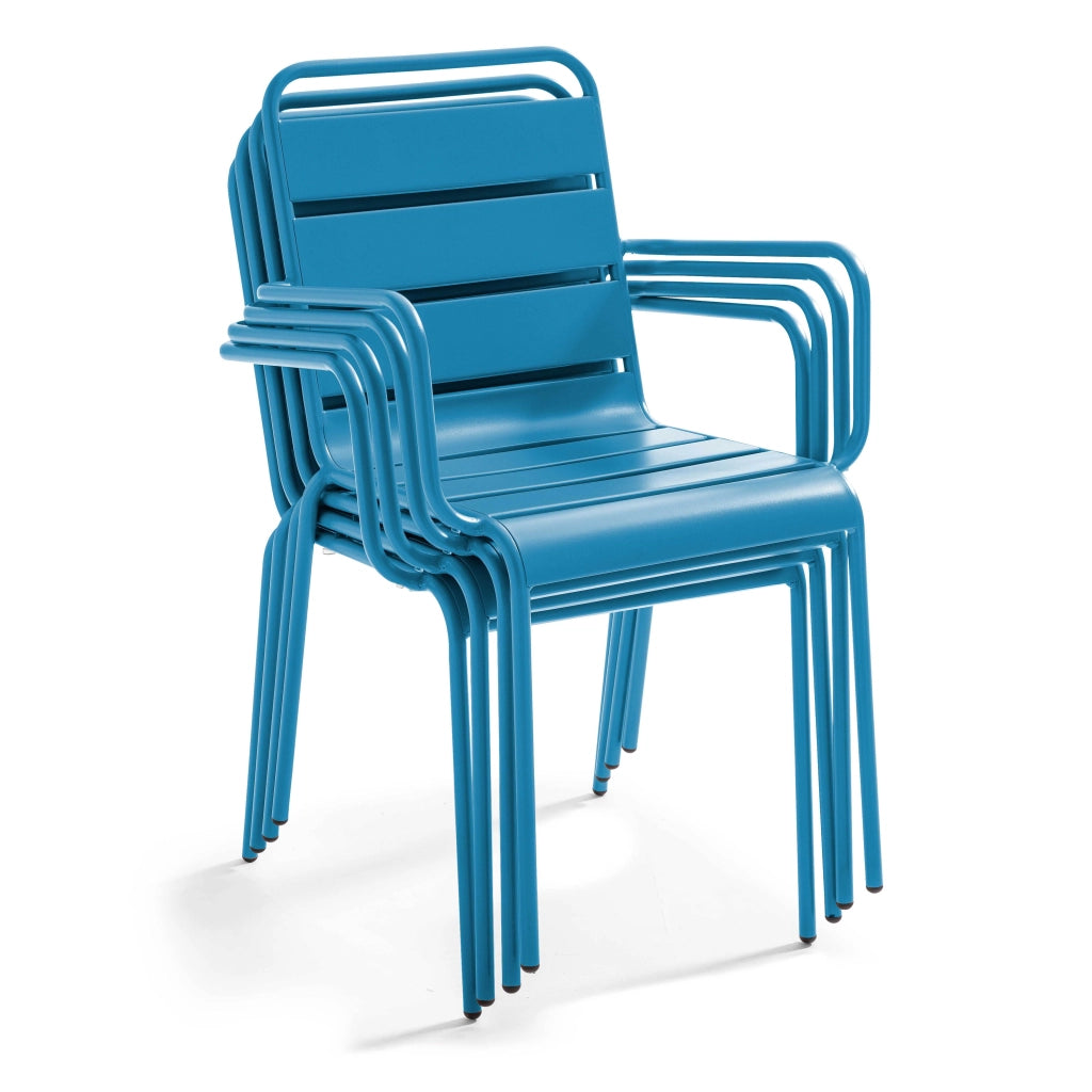 Oviala - Poltrona in metallo blu pacifico