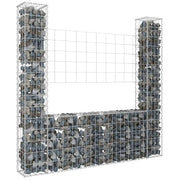 Gabbione a U con 2 Pali in Ferro 140x20x150 cm cod mxl 18892