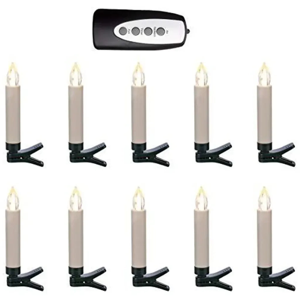 HI Mini Candele a LED a Batteria con Telecomando 10 pz 438363