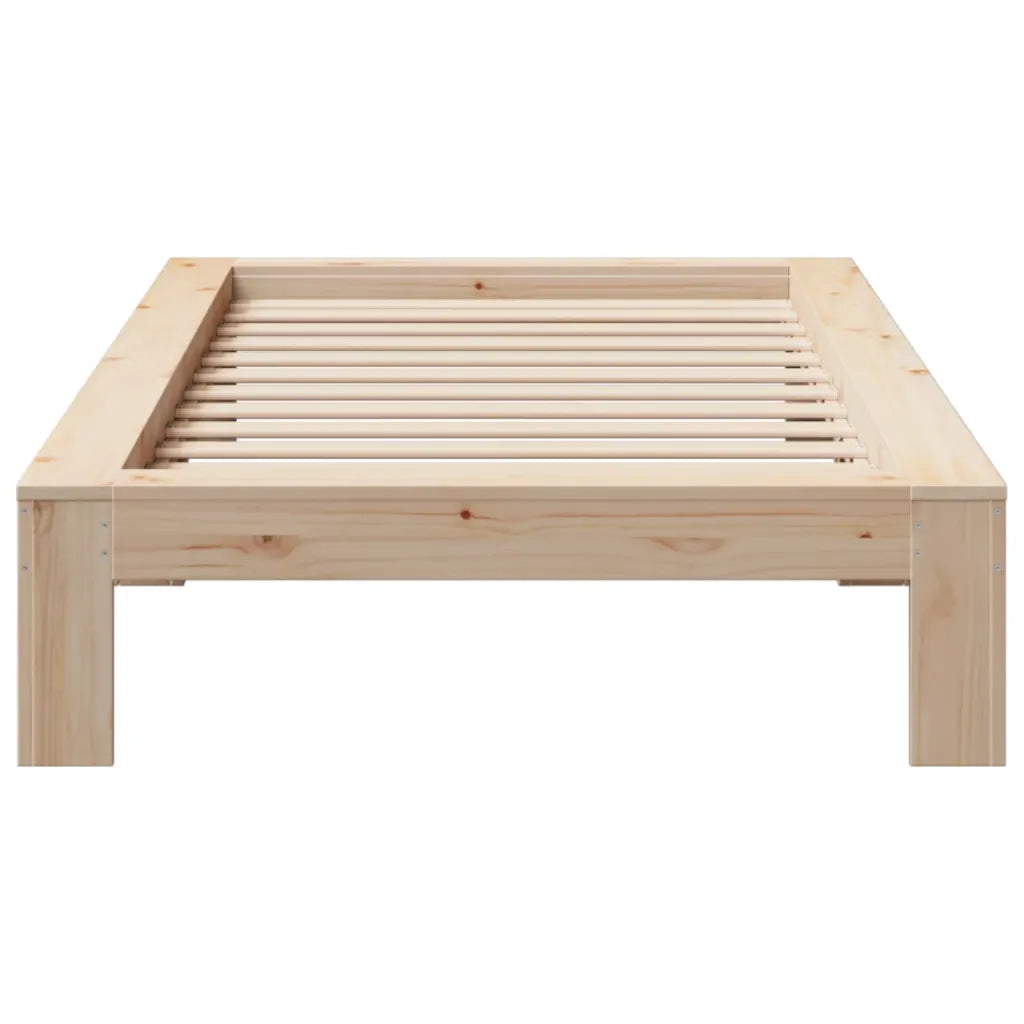 Letto senza Materasso 75x190 cm in Legno Massello Pino 855340