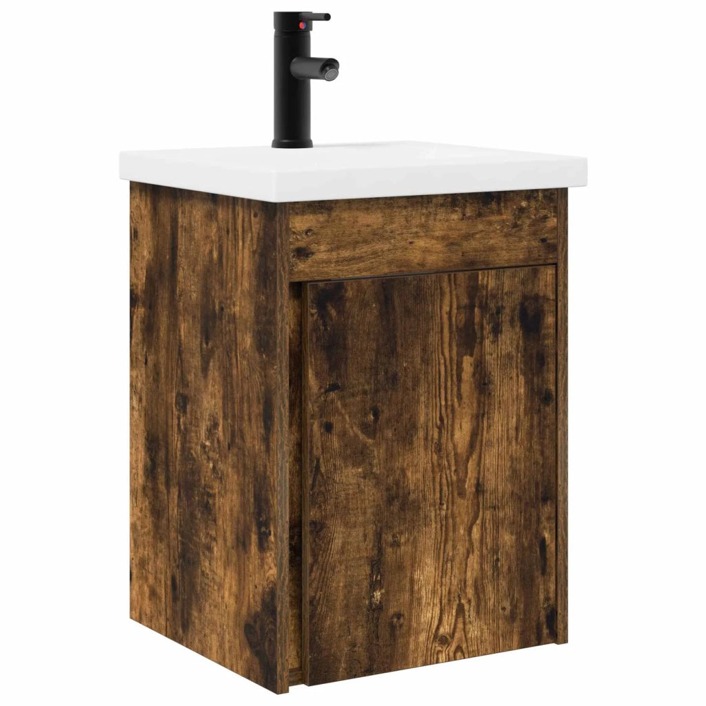 Mobile bagno con rubinetto Rovere Fumo 42 x 40 x 74,5 cm