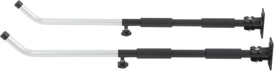 Supporto per attrezzi da 62 a 102 cm - Otre in alluminio - Supporto pieghevole - Capacità di carico 40 kg - Adatto per cassetto degli attrezzi/kanoe/kayak - Supporto di archiviazione