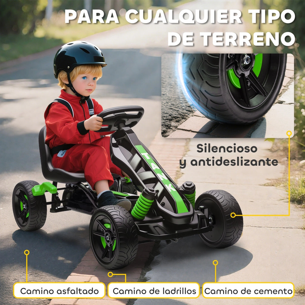 Triciclo Bambini Verde ¨C Zephmum ¨C 3+ Anni, Ruote EVA, Telaio Metallo