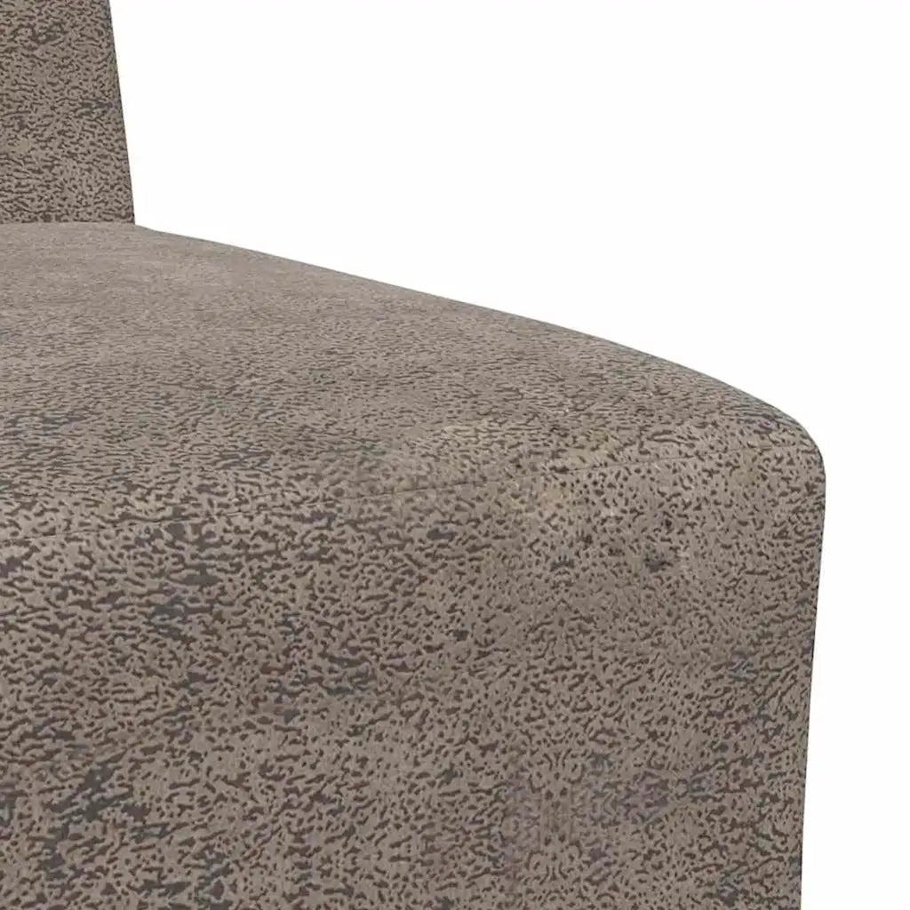Divano Sedia senza Braccioli Grigio Scuro 55 cm in Similpelle Scamosciata