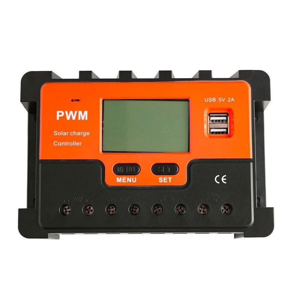 Trade Shop - Regolatore Carica Solare Pwm Q-kz030 Antishock 12v Scarica 30a Con Display Lcd -