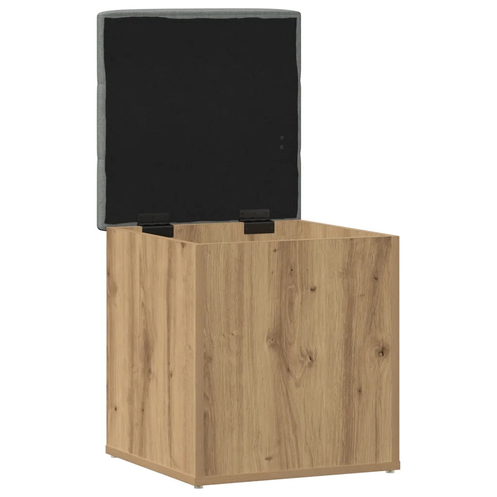 Panca Portaoggetti Rovere Artigianale 42x42x45 cm in Truciolato 857614