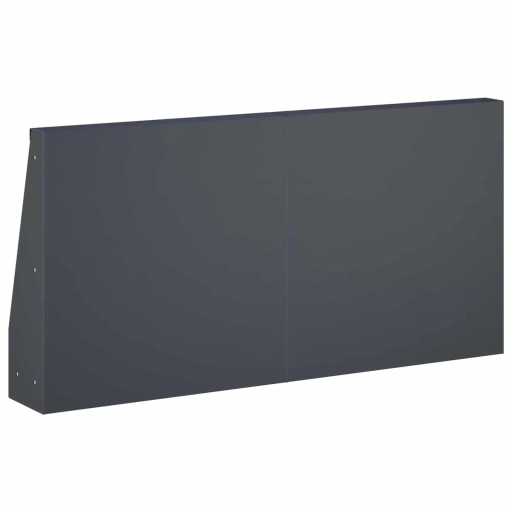Muro di contenimento 6 pz 40 x 12 x 30 cm Acciaio Antracite 3449137
